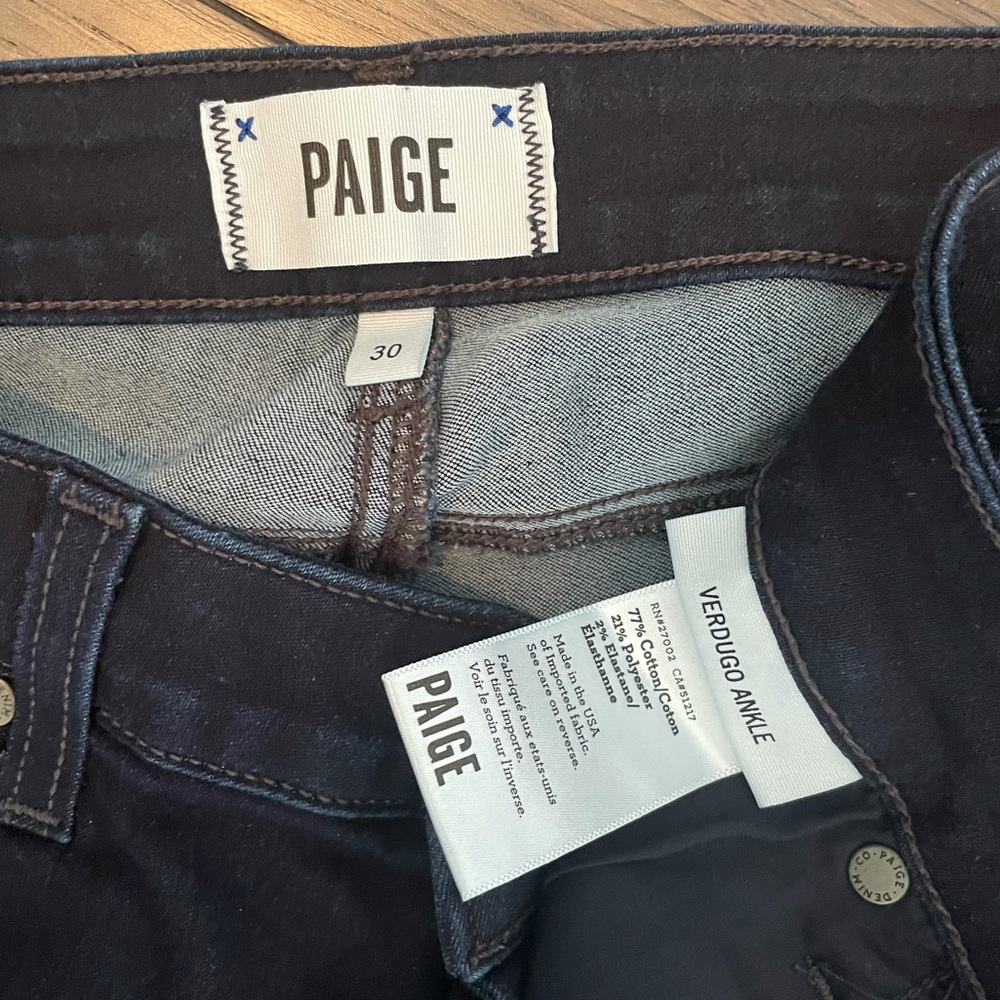 Paige Jeans Size 30 Verdugo Ankle Skinny